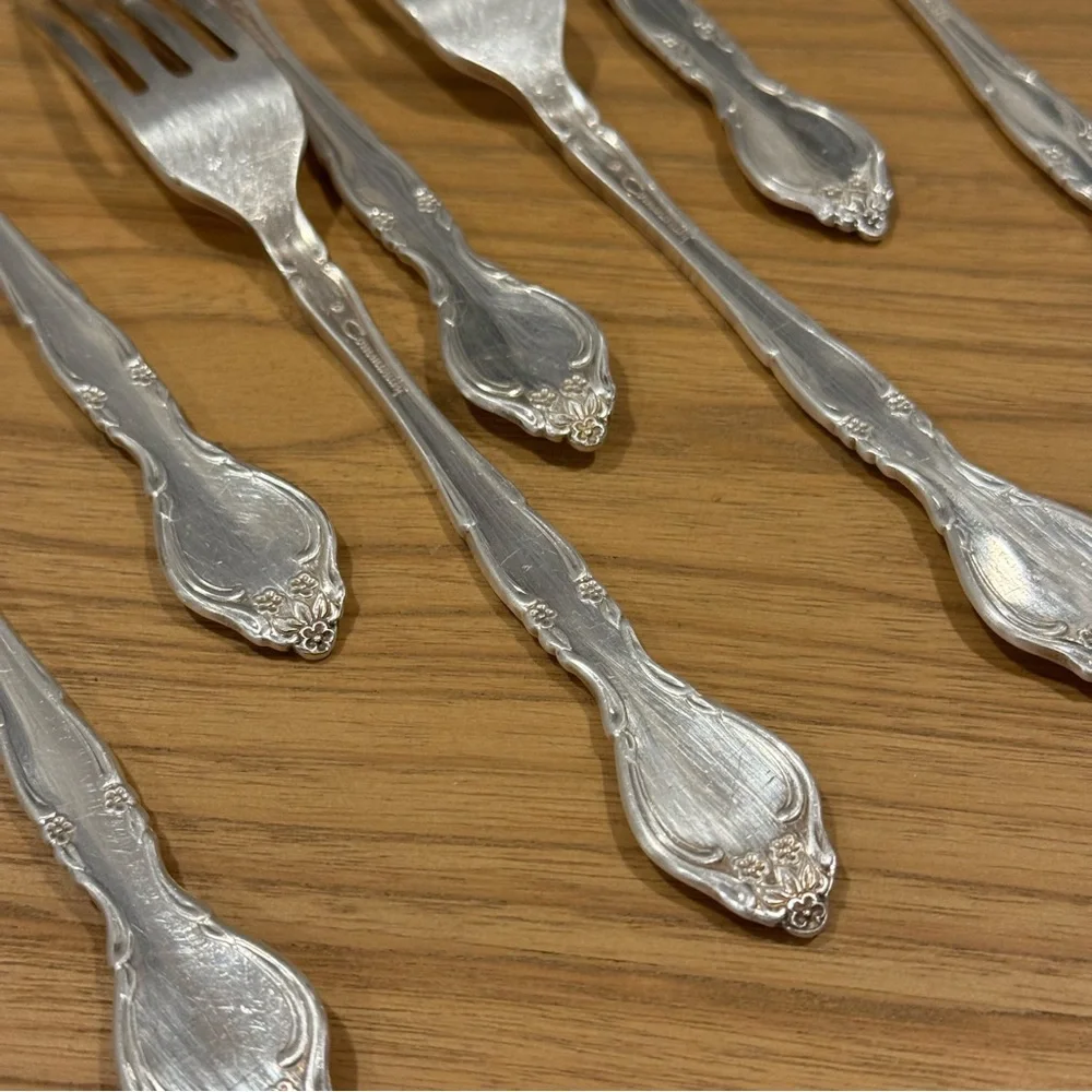 Oneida Community Affection Silverplate 1960 Flatware ( set of 7)